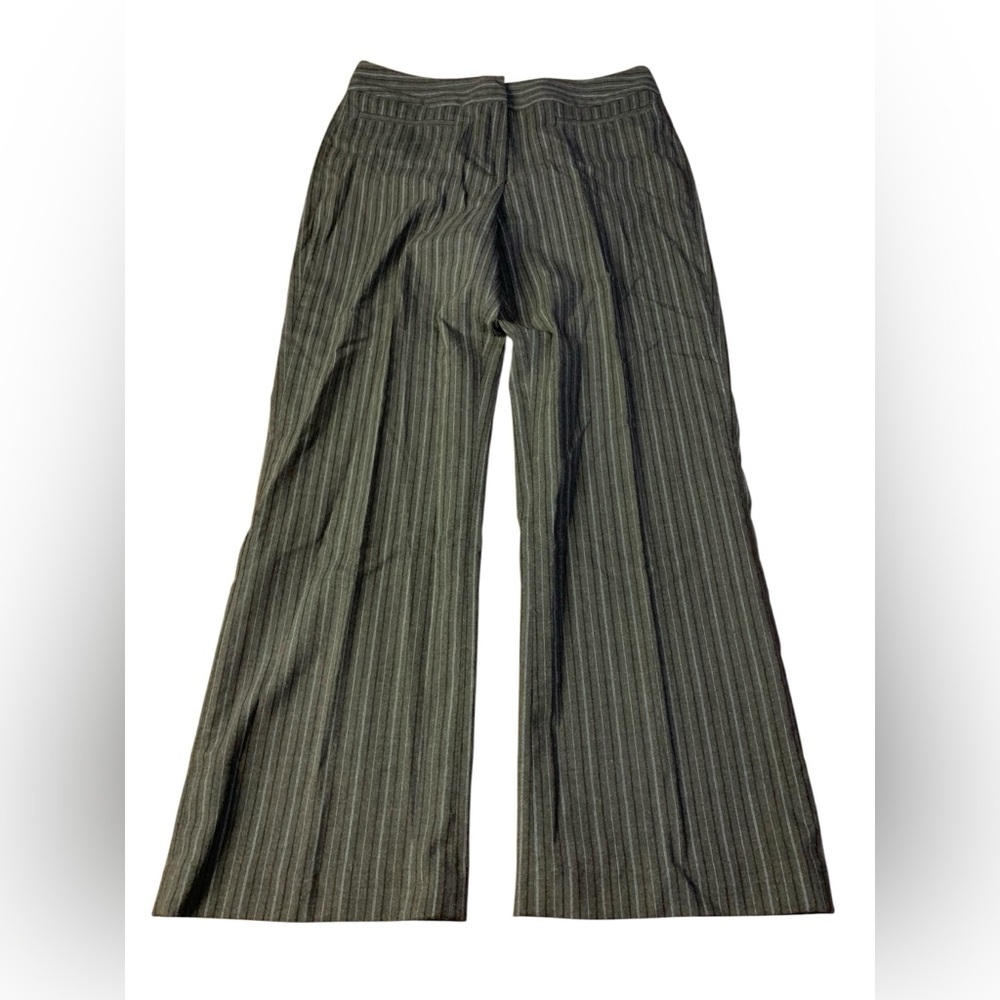 Vintage Y2K CLEO Grey Pinstripe Wide Leg Dress Pants - Size 4